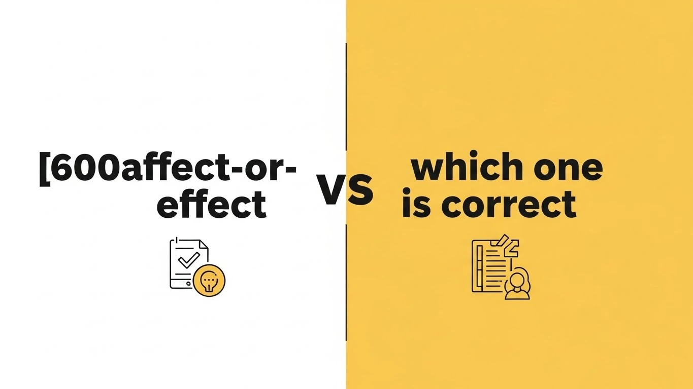 affect or effect