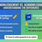 acknowledgement or acknowledgment