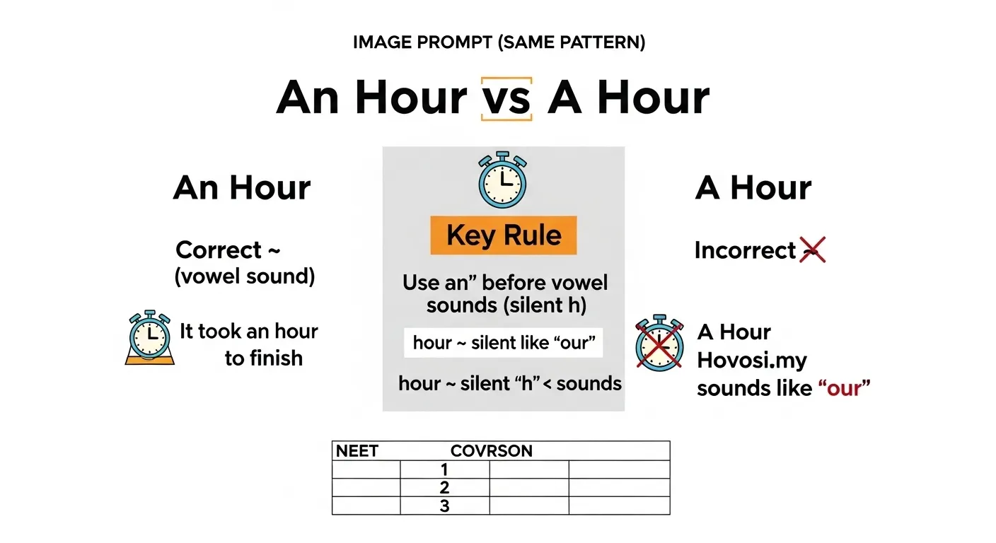 an hour or a hour