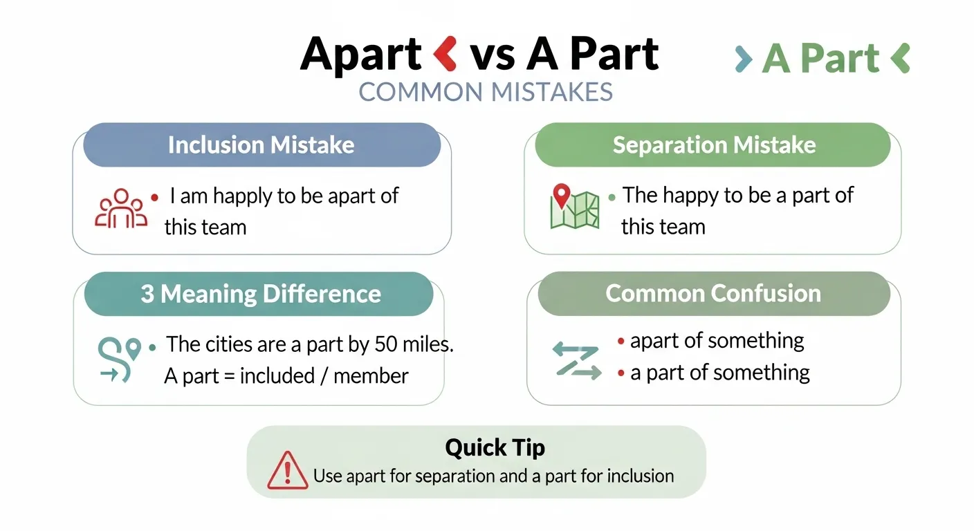 apart or a part