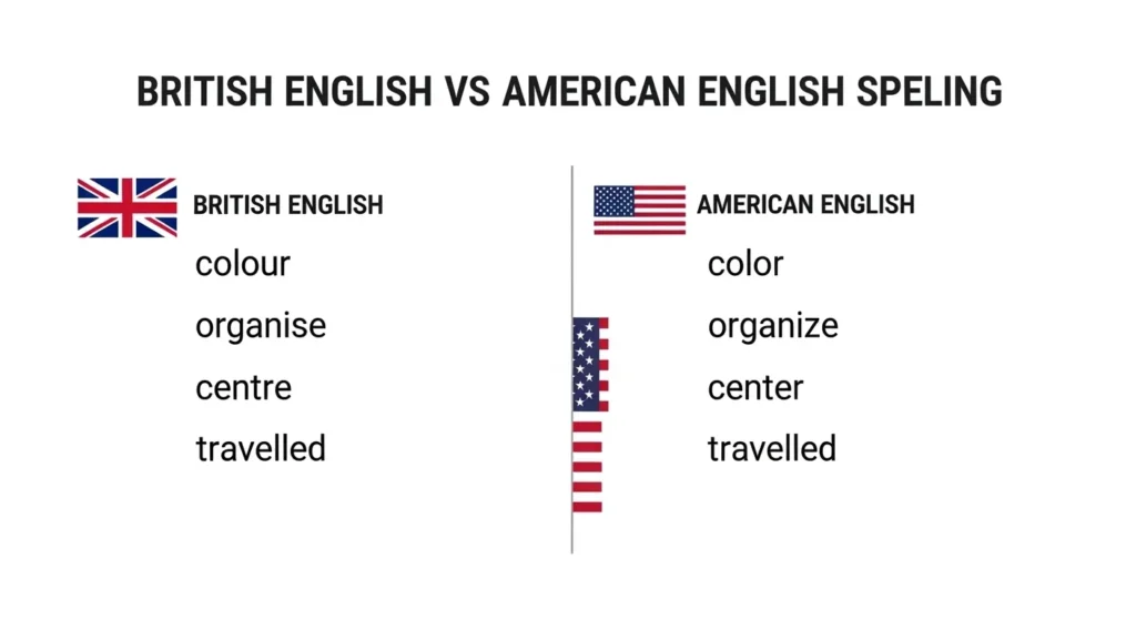 British English vs American English Spelling