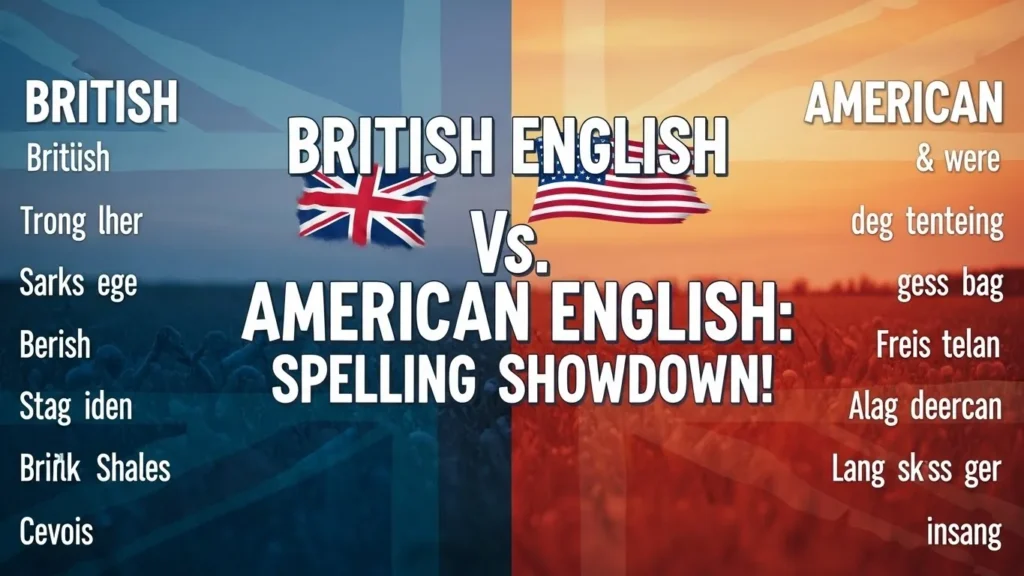 British English vs American English Spelling