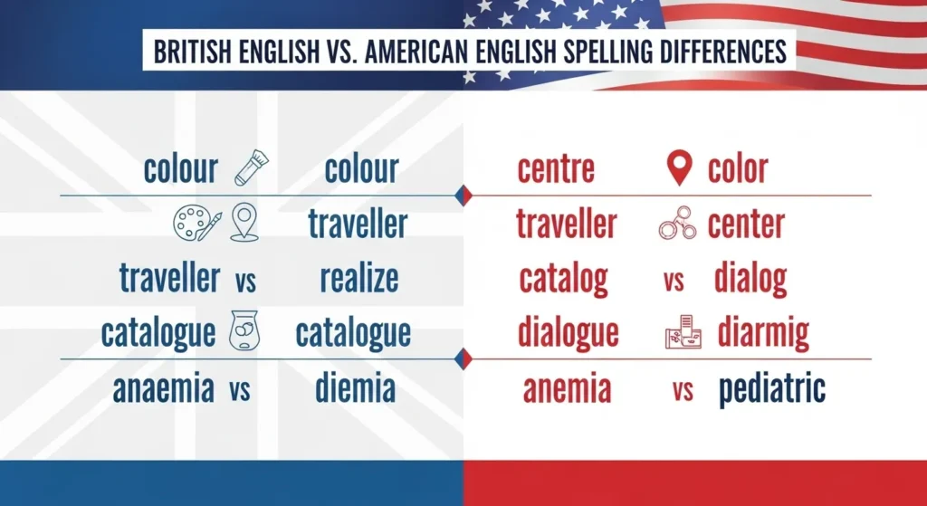 British English vs American English Spelling