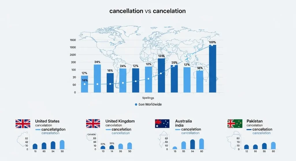 Cancellation or Cancelation: Google Trends & Usage Data