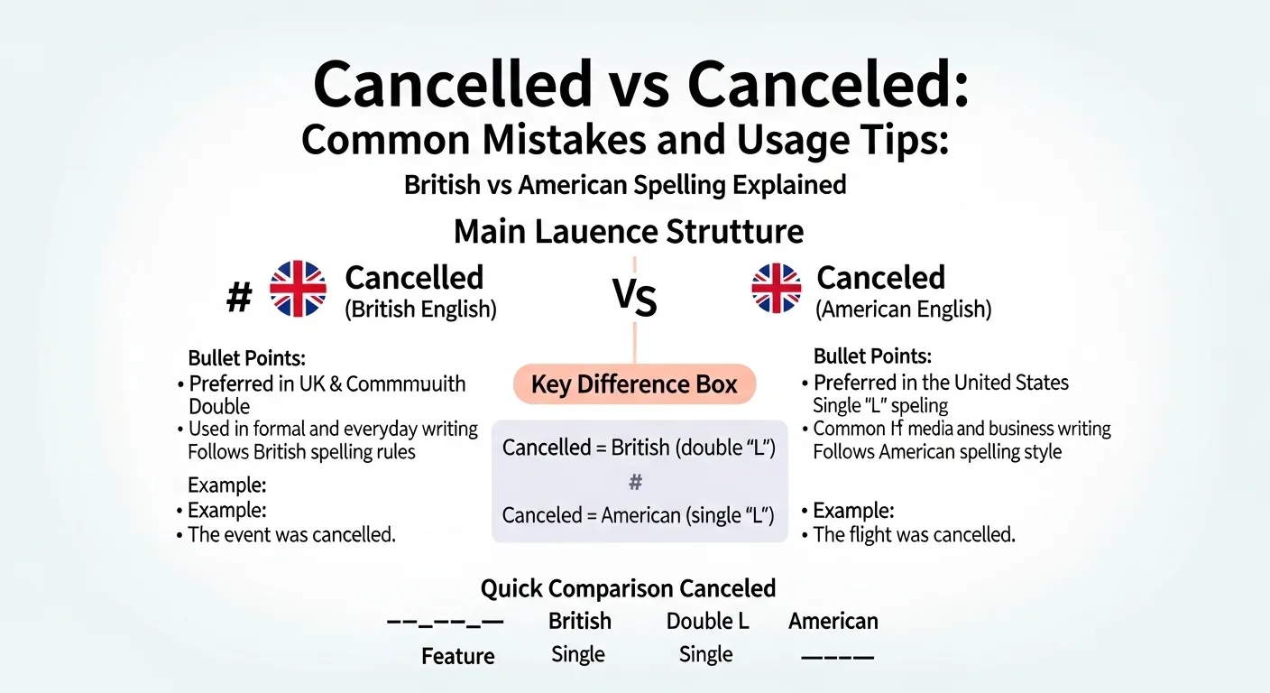 cancelled or canceled