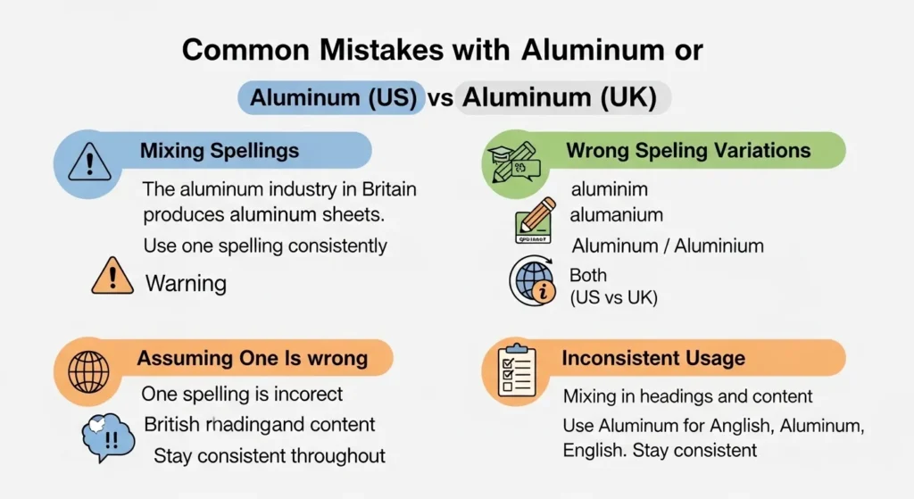 Common Mistakes with Aluminum or Aluminium