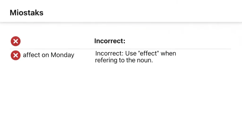 Common Mistakes with Go Into Effect or Affect