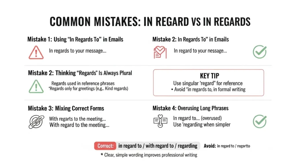 Common Mistakes with In Regard or In Regards