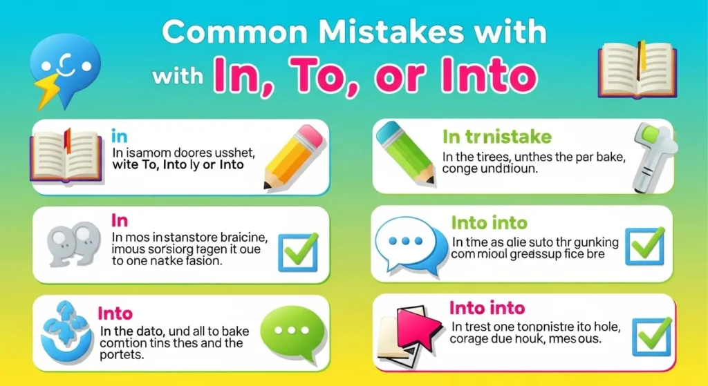 Common Mistakes with In To or Into