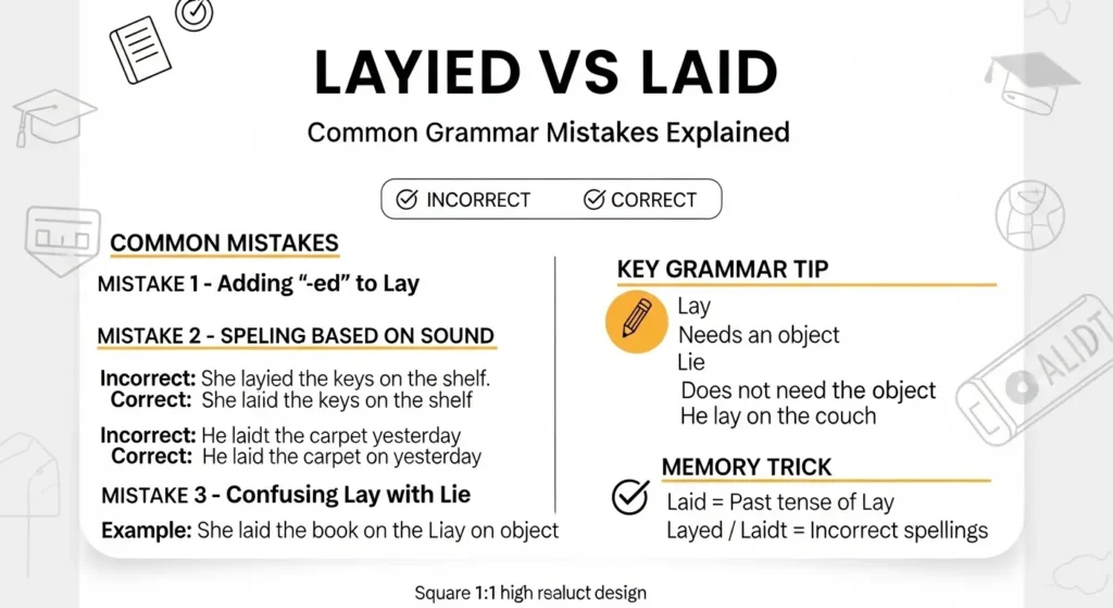 Common Mistakes with Layed or Laidt