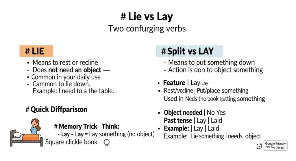 Common Mistakes with Lie or Lay