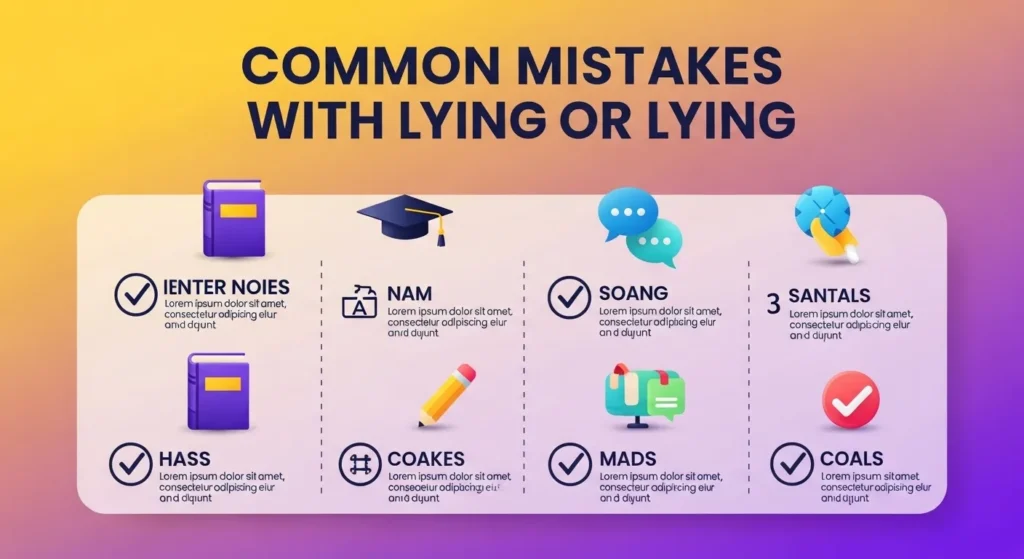 Common Mistakes with Lieing or Lying