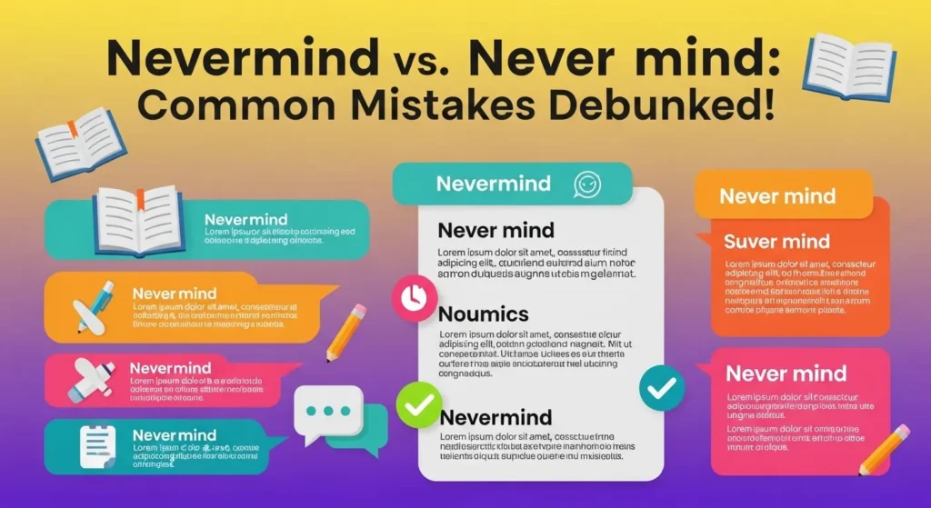 Common Mistakes with Nevermind or Never Mind
