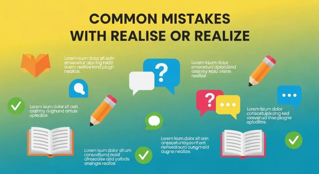 Common Mistakes with Realise or Realize
