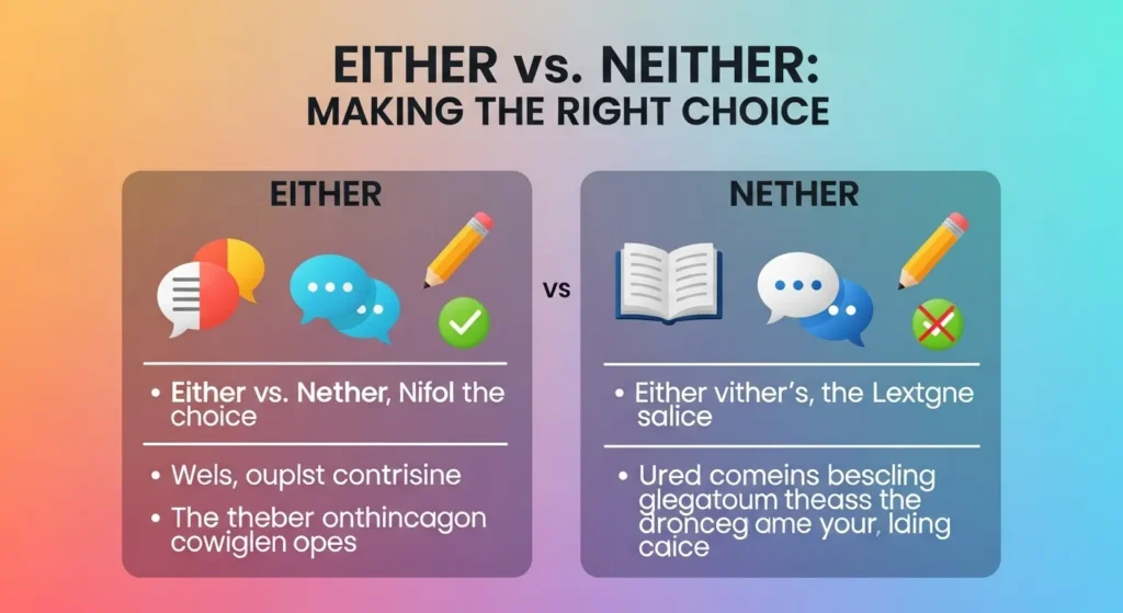 Comparison Table: Either vs Neither