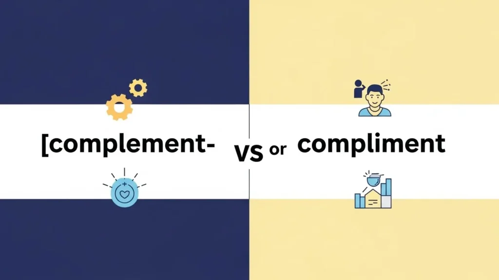 The Origin of Complement or Compliment