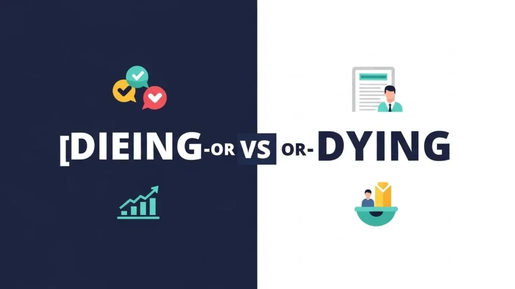 Dieing or Dying: Quick Answer