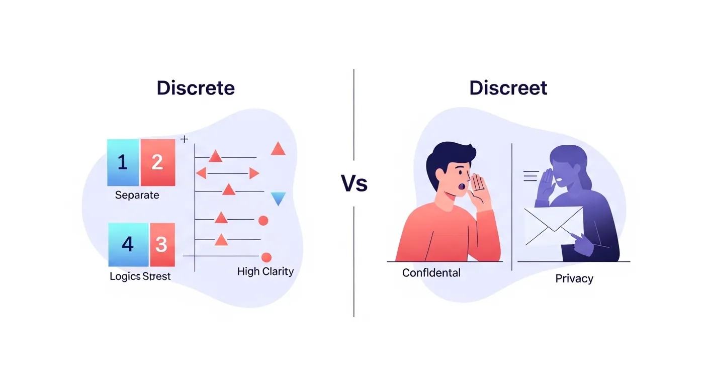 discrete or discreet