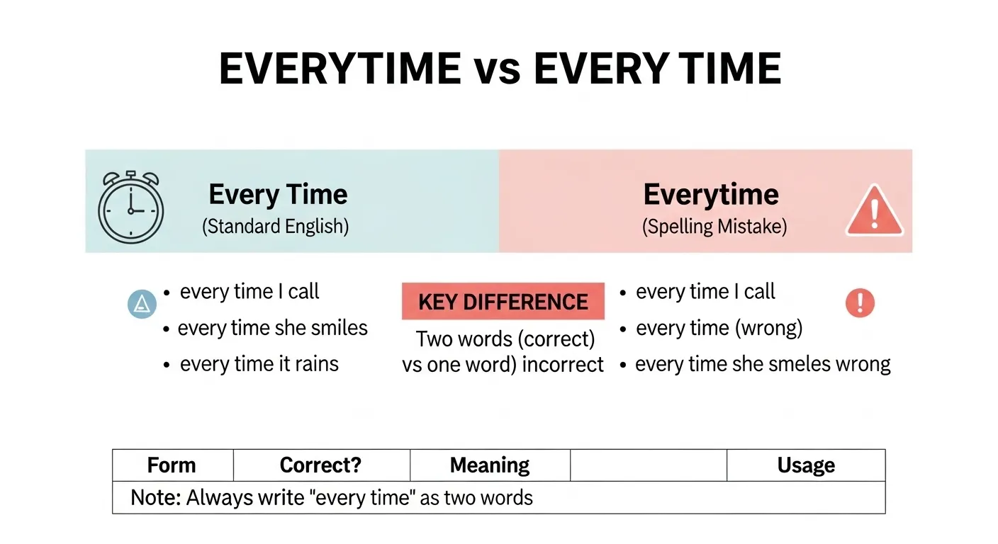 everytime or every time