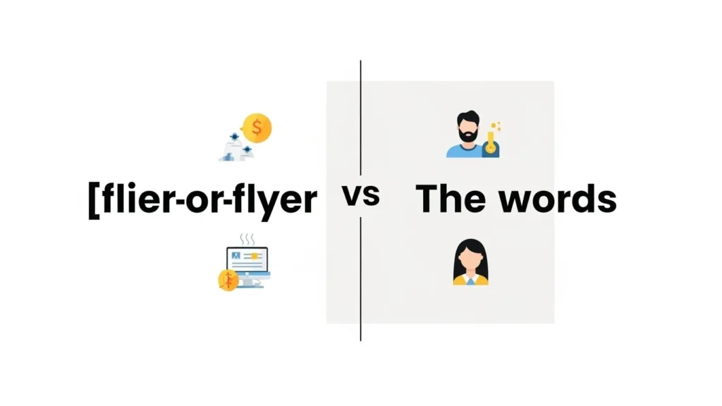 Flier or Flyer in Everyday Examples