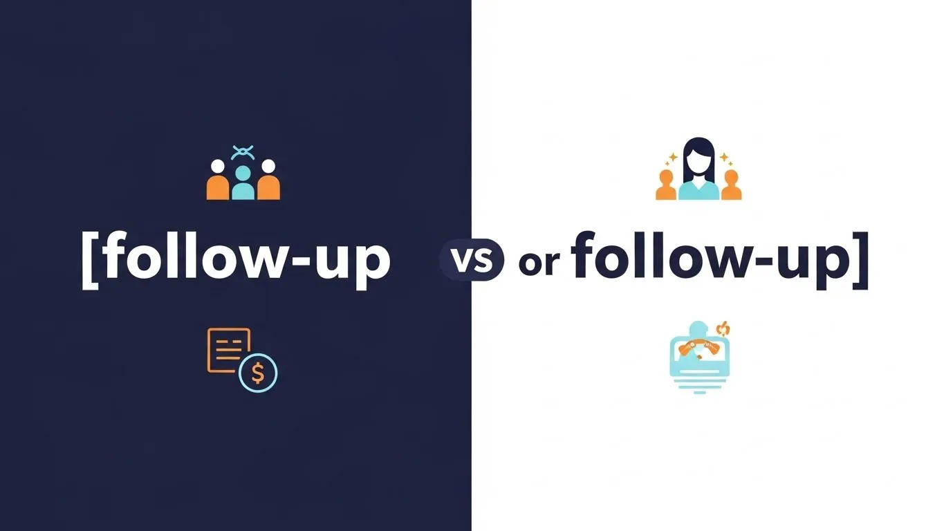 follow up or follow-up