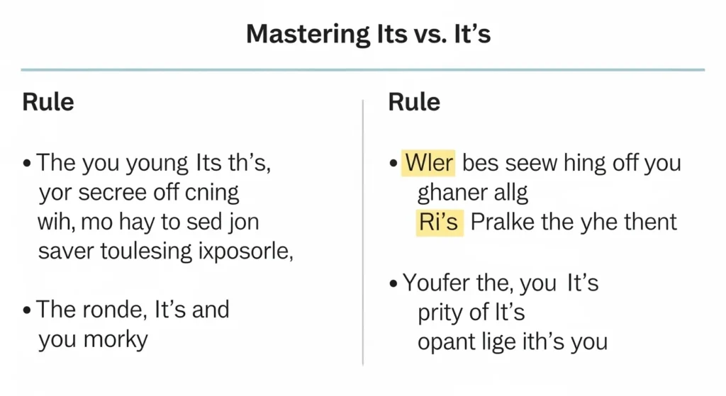 Grammar Rules for Its and It’s