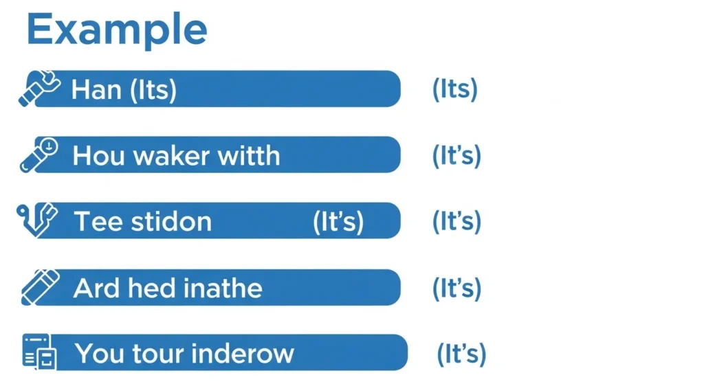 Its or It’s in Everyday Examples