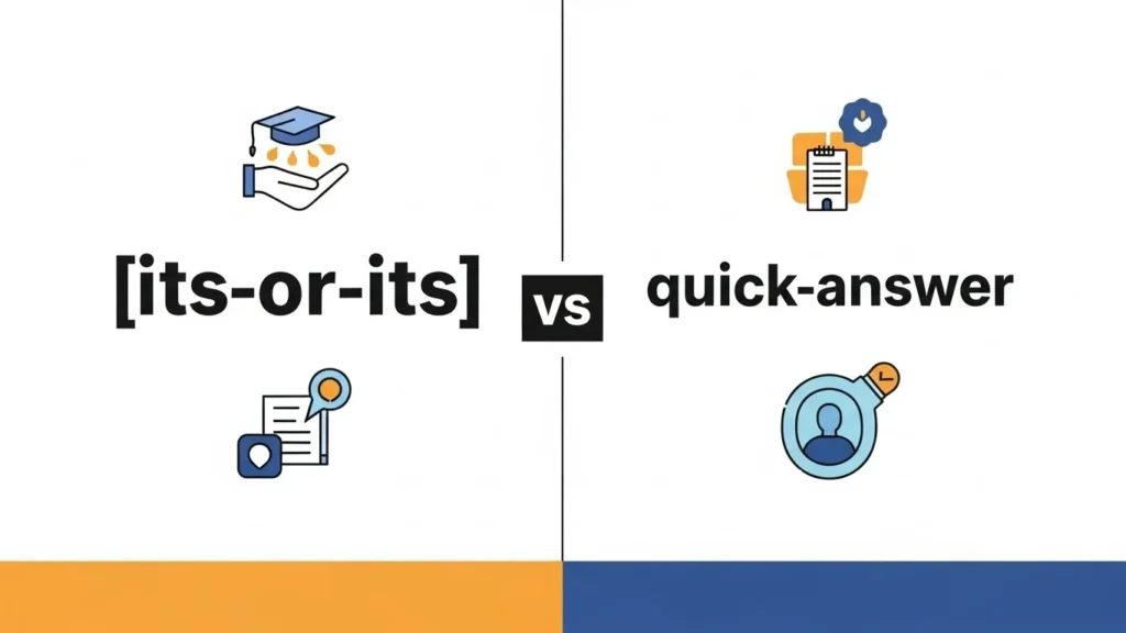 Its or It's : Quick Answer