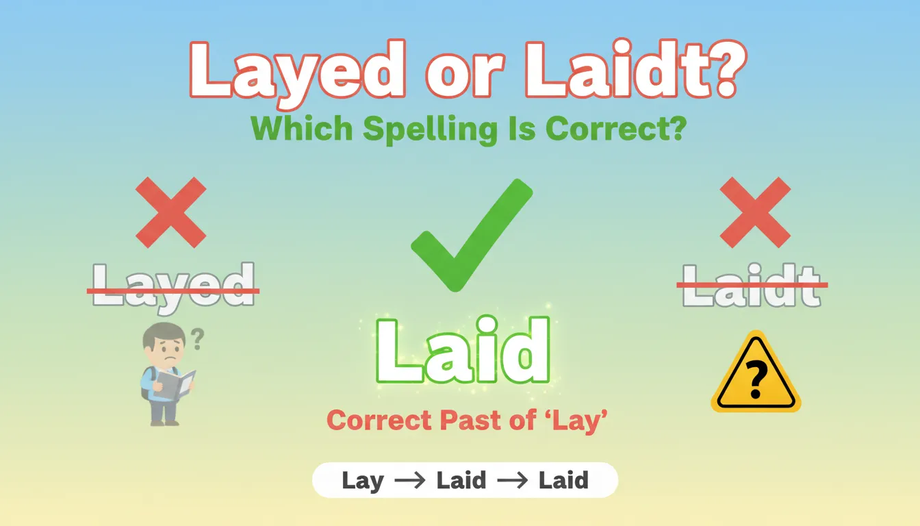 layed or laid