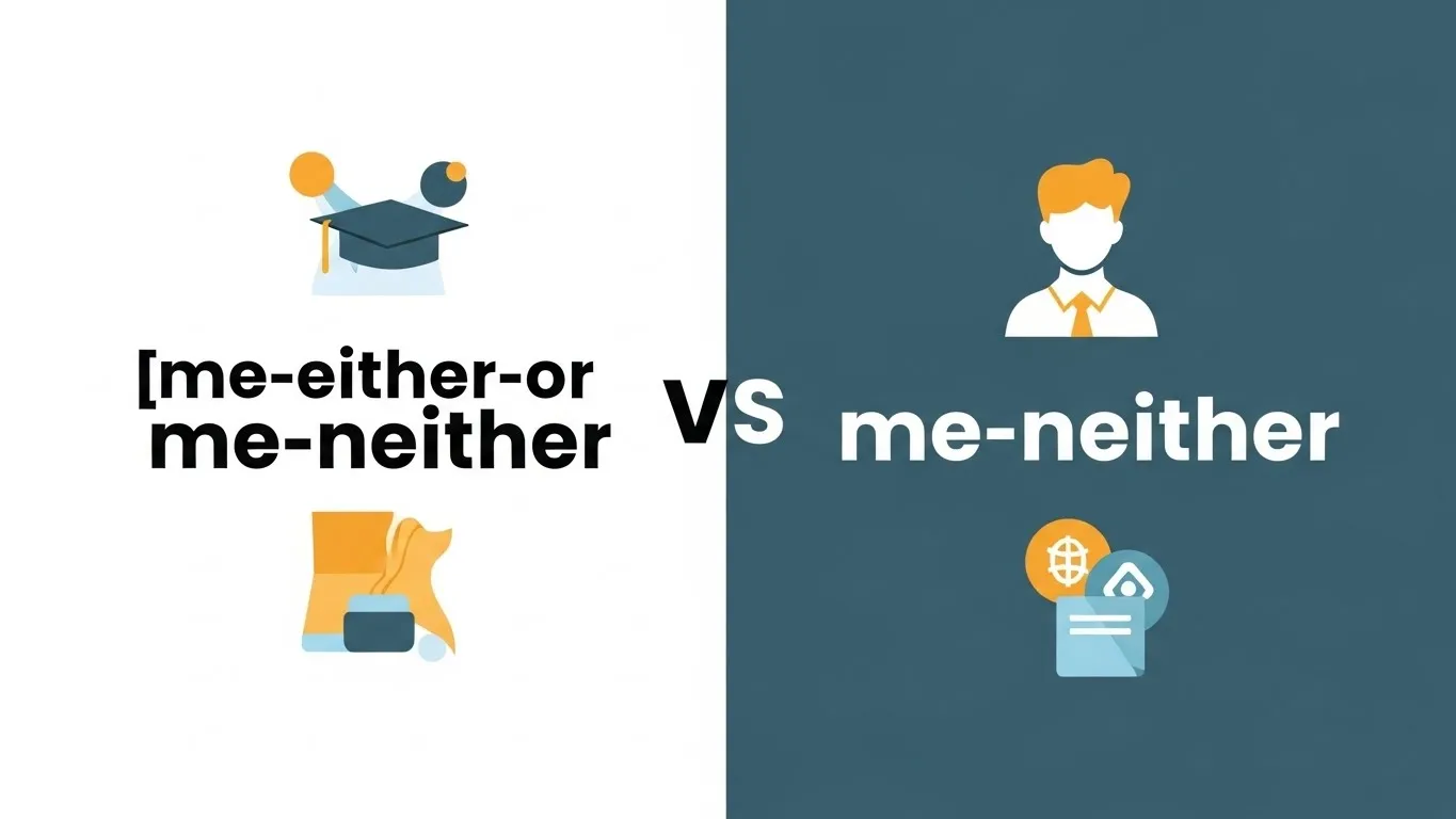 me either or me neither
