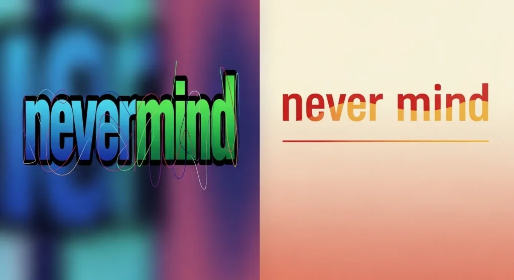 Nevermind or Never Mind – Quick Answer