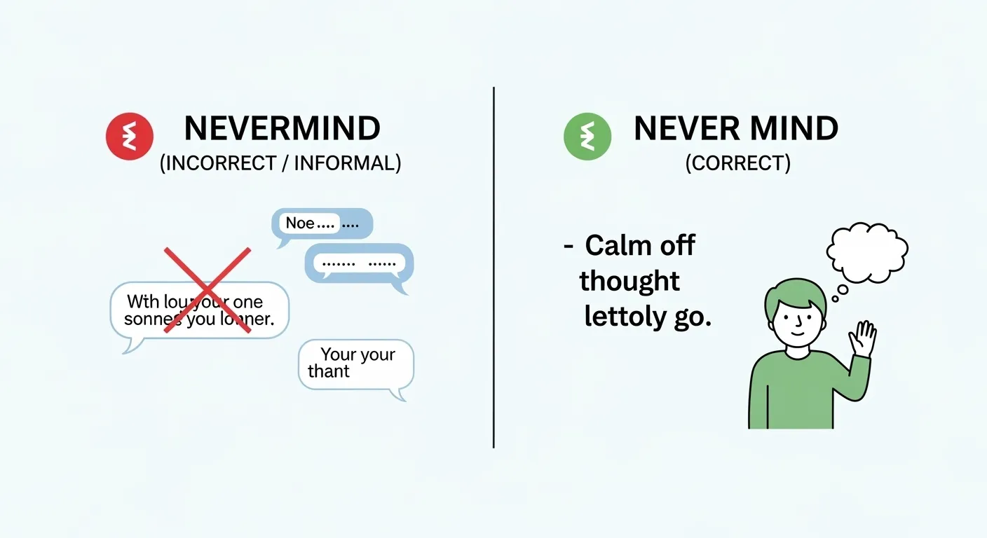 nevermind or never mind