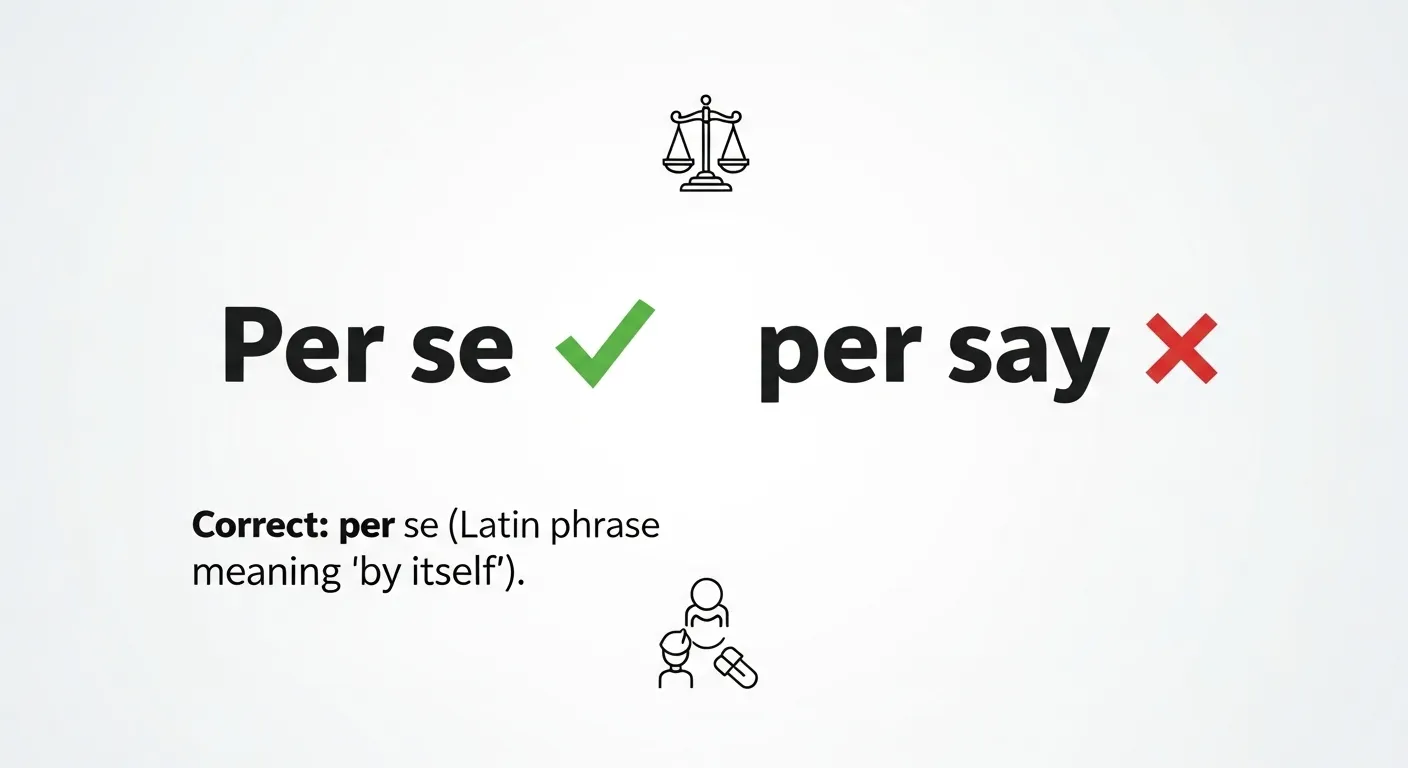 per se or per say