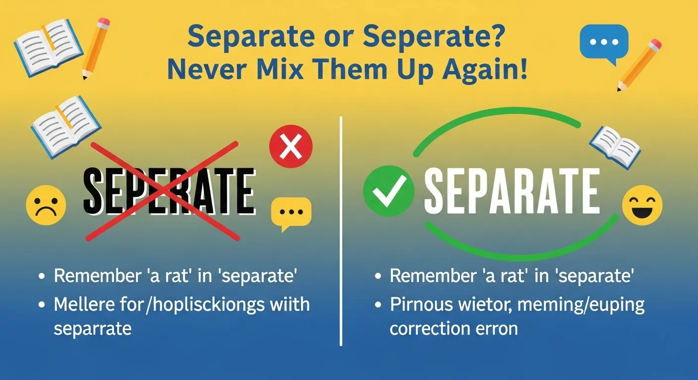 seperate or separate