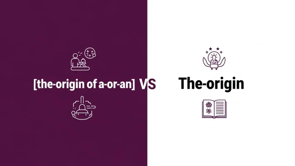 The Origin of A or An