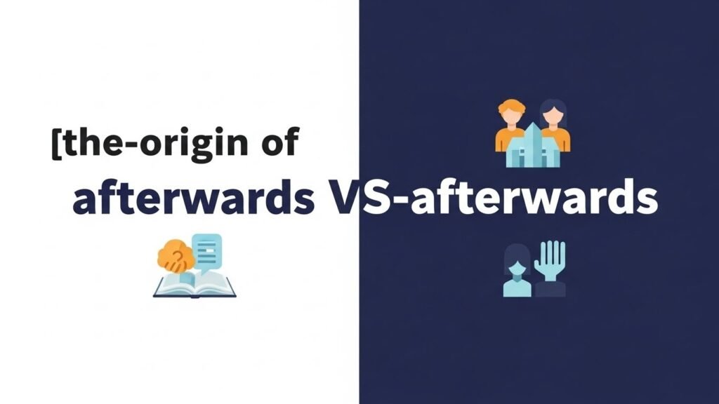 The Origin of Afterward or Afterwards