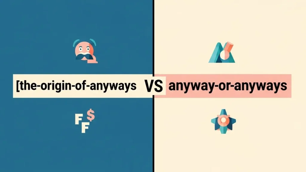 The Origin of Anyway or Anyways