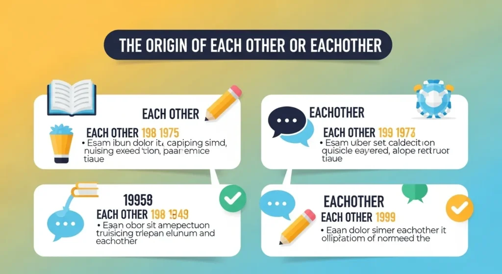 The Origin of Each Other or Eachother