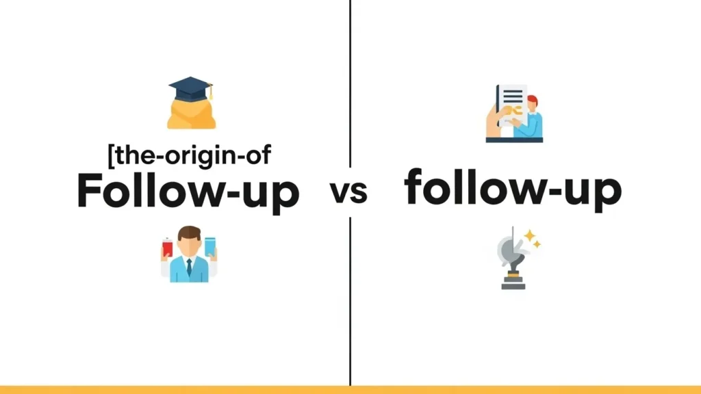 The Origin of Follow Up or Follow-Up