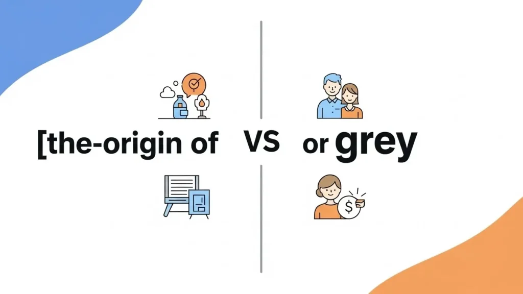 The Origin of Gray or Grey