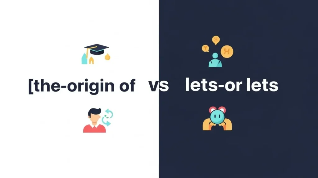 The Origin of Lets or Let’s