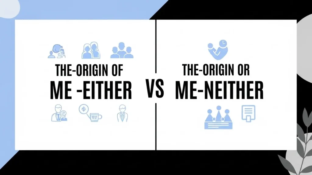 The Origin of Me Either or Me Neither