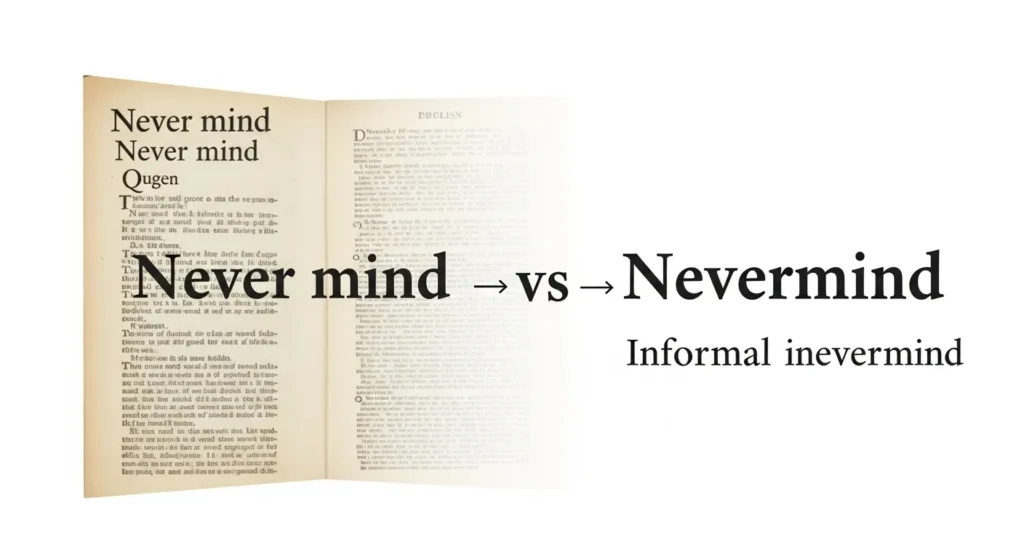 The Origin of Nevermind or Never Mind