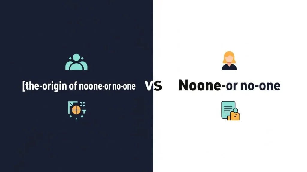 The Origin of Noone or No One