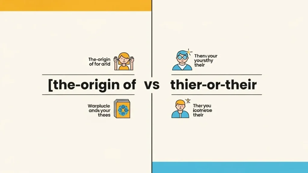 The Origin of Thier or Their