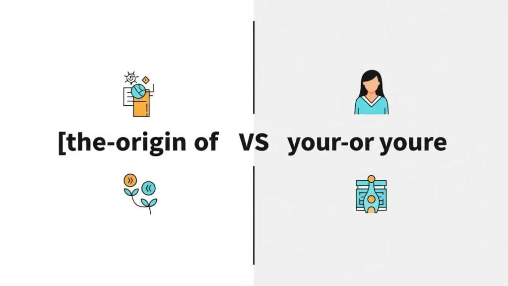 The Origin of Your or You're