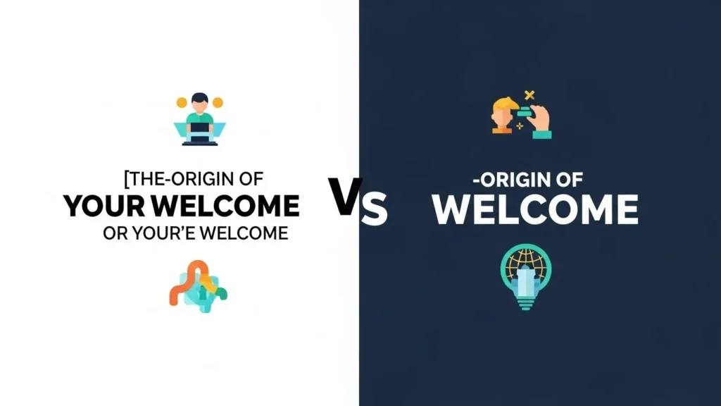 The Origin of Your Welcome or You're Welcome