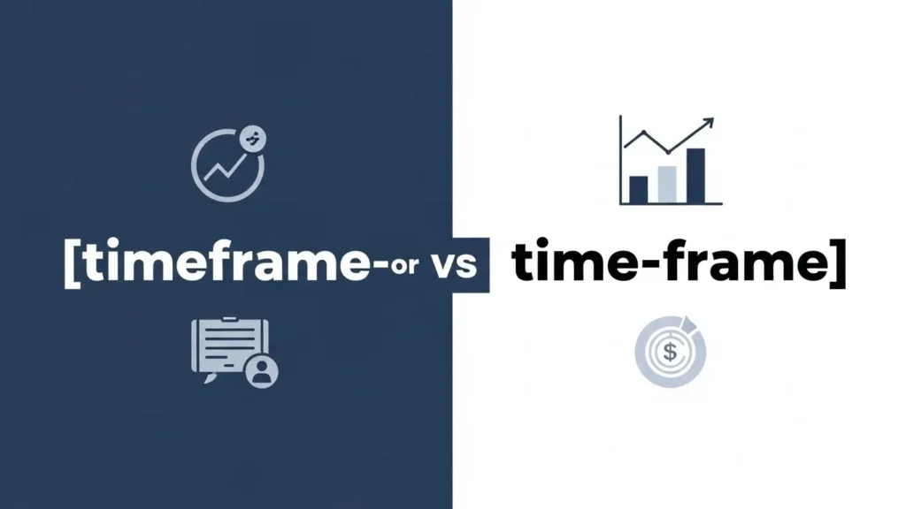 timeframe or time frame