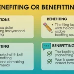 benefitting or benefiting