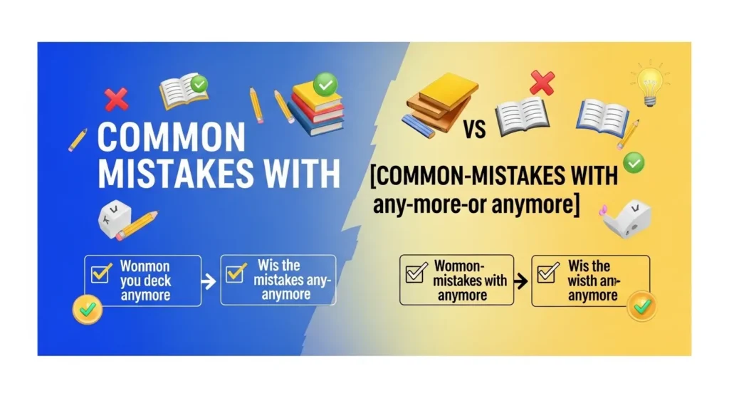 Common Mistakes with Any More or Anymore